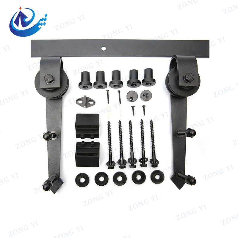 Carbon Steel Illapsum Barn Door Flat Track Et Hardware Kit