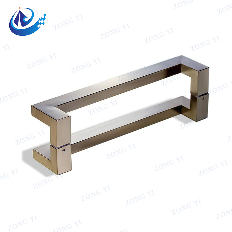 Duplex Cranked Steel Bathroom Glass Door Palpate