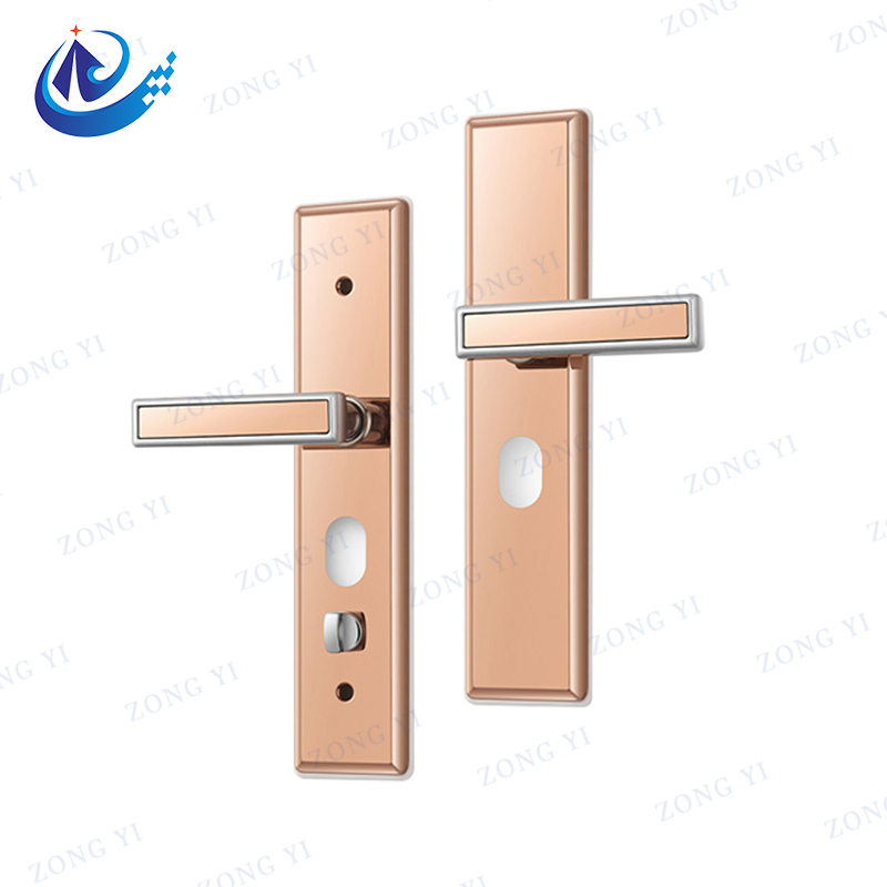 Mortise Aluminium Lever Porta Obfirmo Cum Plate pro Residentialibus Cubicula